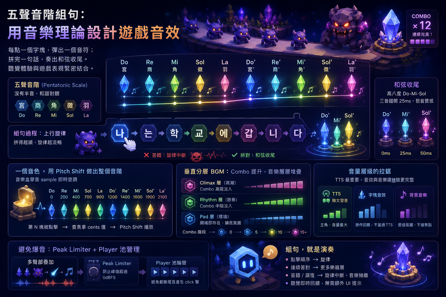 五聲音階組句：用音樂理論設計遊戲音效
